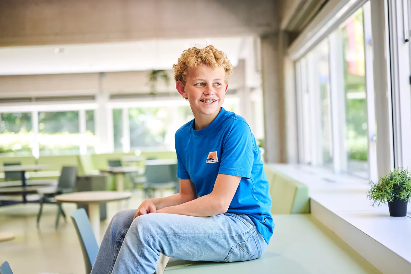 Kamerlingh Onnes-leerling in de kantine.